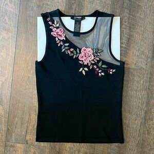 Express Embroidered Stretch Tank